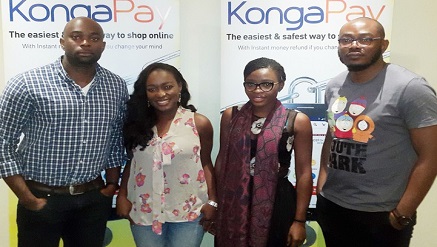 (L-r): JR Kanu, associate director, Payment & Digital Goods; Yinka Akinwole, product manager payments; Simi Osidele, product manager, Digital Goods; and Anthony Isichei, KongaPay operations manager, all of Konga.com during the media launch of KongaPay in Lagos recently.